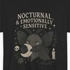 Nocturnal & Emotionally Sensitive Moth Tee | Cute Gothic Night T-shirt