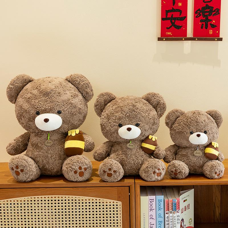 Cross-border Bee Bear Plush Toy: Children's Bedtime Doll & Birthday Gift