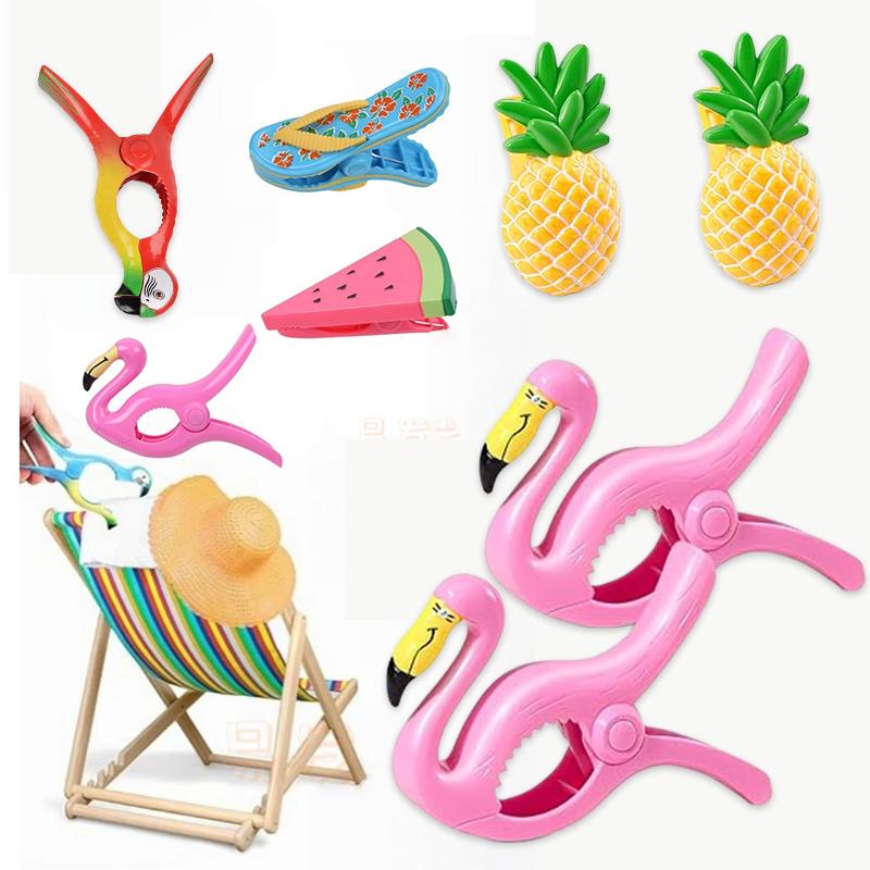 Klemmen voor Strandstoelen - Duurzaam en Grote Handdoekklemmen, Creatieve Strandhanddoekklem voor Gezinsgebruik, Draagbaar Tijdens Reizen