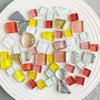 Diy 100g/Set  Irregular Mix Color Glitter Glass Mosaic Stones Mosaic Glass Crafts Material Puzzle for  Diy Mosaic Making 917