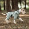 Pet Four-legged Cotton Clothes, Winter Warm Dog Four-legged Clothes, Thick Chest and Back Integrated, Can Pull Teddy Schnauzer