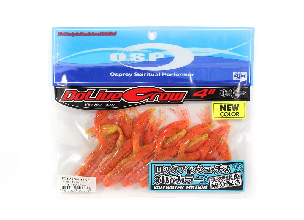 OSP Soft Lure Dolive Craw 4 Inches Salt W-175 (7388)