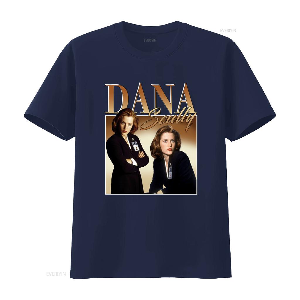 Tha012501 The X Files Gillian Anderson Dana Scully 90er Jahre T-Shirt Für vintage gewaschen dehnbar Mode Bequeme Streetwear