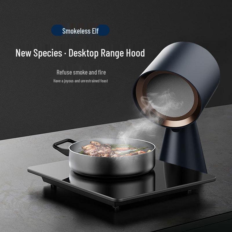Portable Mini Range Hood Oil Fume Purifier - No Installation Needed, Compact for Home and Car Use