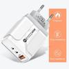 PD33W GaN Multi-Port Fast Charger with QC3.0 & 9V/12V Fast Charging European Standard