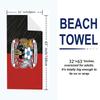 Coventry City Print Beach Towel, Large Soft Quick Dry Towel for Beach Camping Swimming