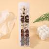 10Pcs Flowers Bows Hair Clip Set for Baby Girls Toddler Winter Printing Hairpin Mini Cotton Lace Handmade Kids Hair Accessories