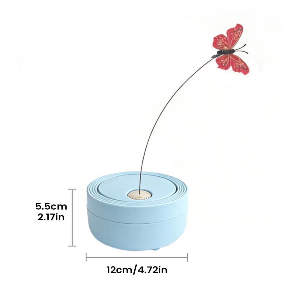 Electric Cat Teaser Wand USB Rechargeable Fun Butterfly Teasing Wand Interactive Toys For Indoor Cats For Indoor Kitten Play