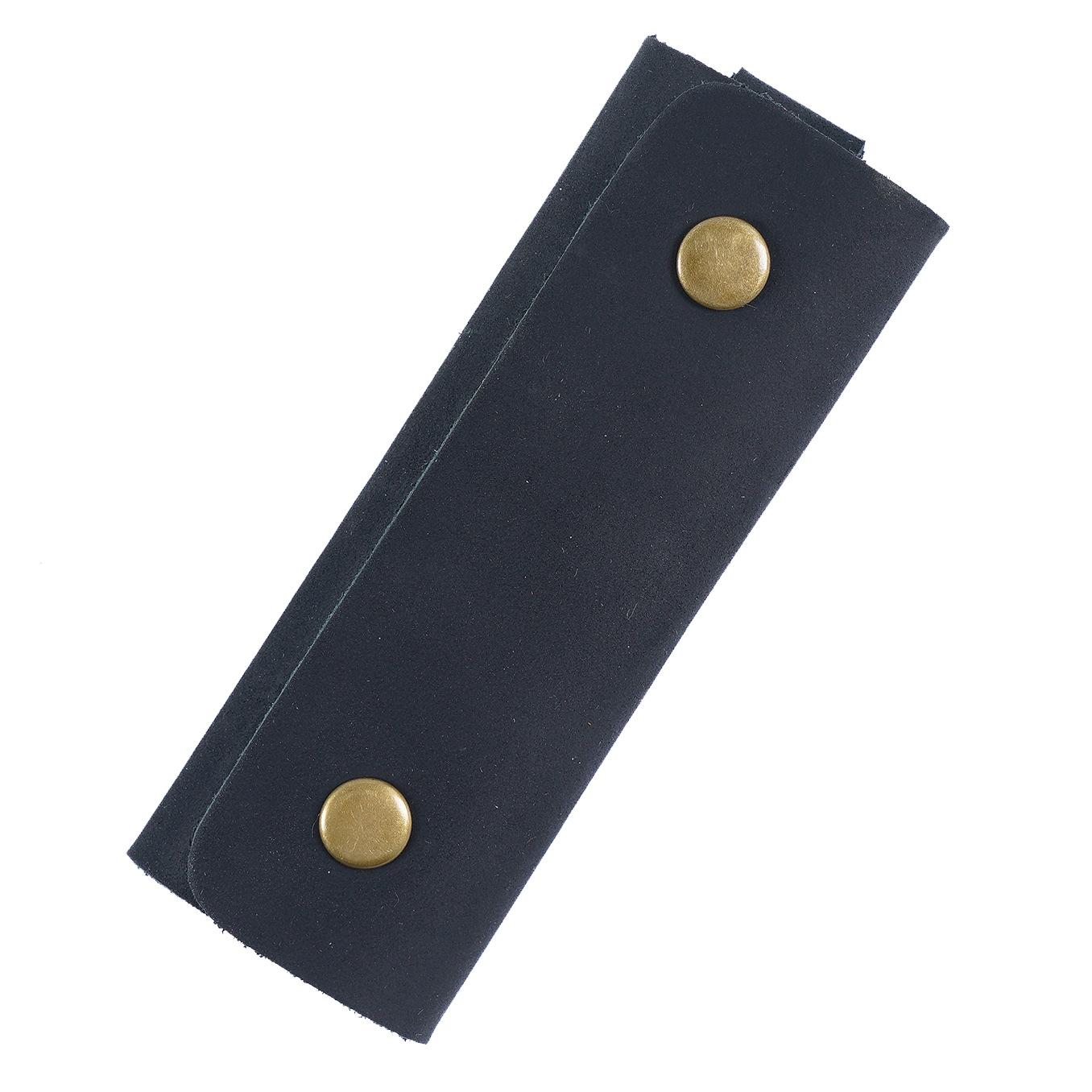

1Pc Leather Key Holder Small Home Keys Storage Bag Key Ring Pouch Key Organizer Wallet чорний
