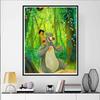 Disney 5D DIY Diamantmalerei Mowgli und Balu der Bär Zeichentrickfilm Voll Diamant Mosaik Kunst Wanddekoration Set