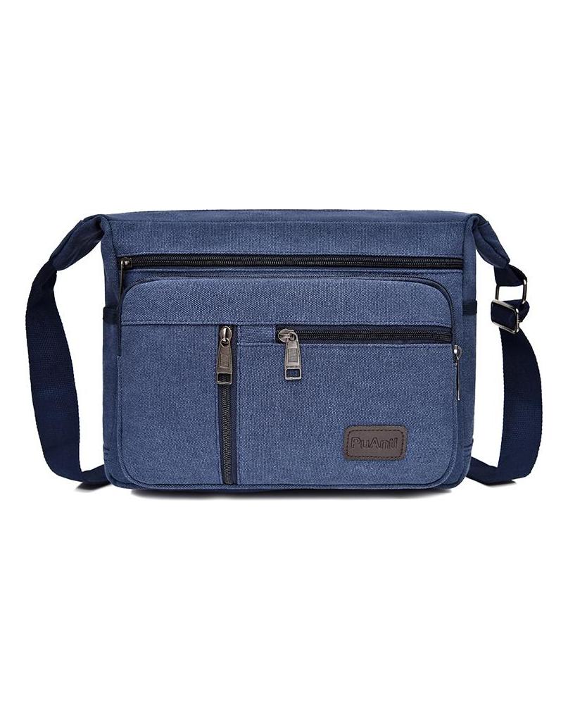 Men Canvas Shoulder Bags Casual Tote Travel Men's Crossbody Bag Luxury Messenger Bags Fashion High Quality Handbag