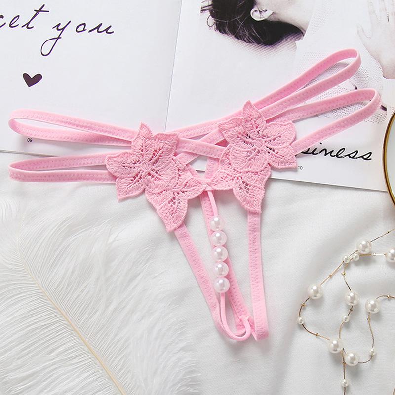 Sexy Ladies Embroidery G String Underwear Women  Hollow Thongs Panties K67