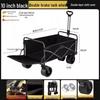 Foldable Outdoor Camping & Picnic Stroller with Large Handle