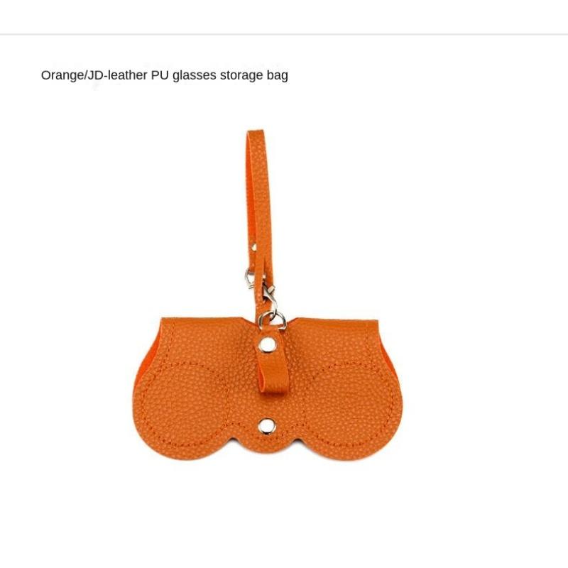 

[Заходите и покупайте] Сумка для очков, женские солнцезащитные очки, женские солнцезащитные очки, защитный чехол для очков для близорукости, портативный, высокого класса Orange
