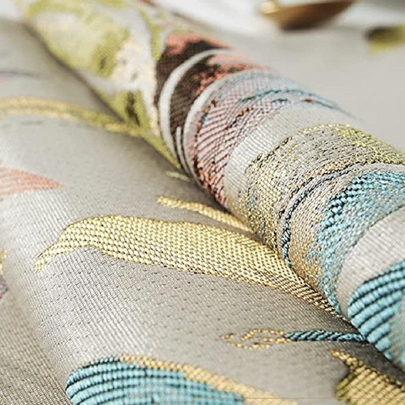 Inyahome Multi-Size Elegant Table Runners Cotton Linen for Home Dining Table Decorative Coffee Jacquard Tea Table Camino De Mesa