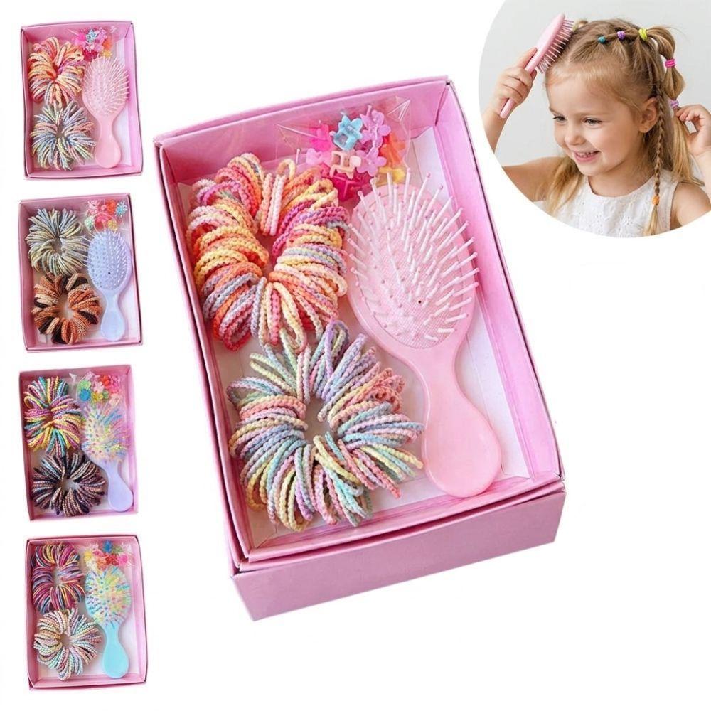 No Hurt Hair Girls Hair Bands High Elastic Hair Ties New Hair Accessories Set Princess Gift Set
