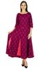 Amoghah Women Anarkali Floral Pattern Kurta Cotton Kurti Indian Flaired