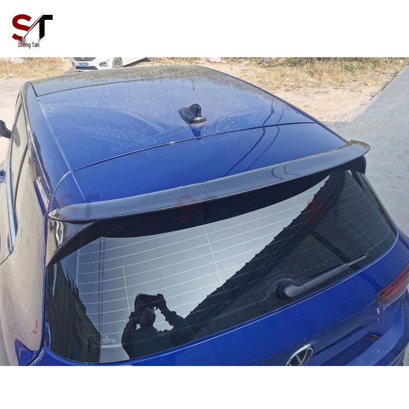 Volkswagen Golf 8 Carbon Fiber No-Drill Rear Roof Spoiler – Eighth Gen Lip Car Accessory