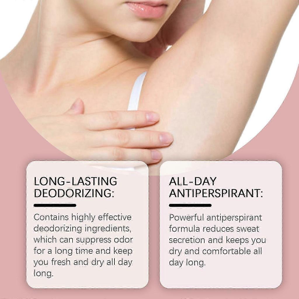 2025 Jaysuing Body Care Stick Rose Scent Natural Freshness Body Underarm Sweat Odor-Eliminating Portable Stick