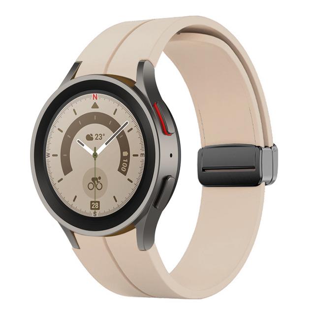 Band for Samsung Watch 7/4/5/6/5 Pro/classic/FE 44mm 40mm Magnetic Silicone Sport No Gaps Bracelet Correa Galaxy Watch 7 Strap