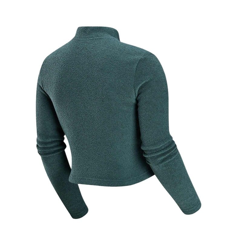 Nike Abbigliamento Sportivo Phoenix Peluche Donna Slim Manica Lunga Accogliente Pile Zip 1/2 Top FV8029-338