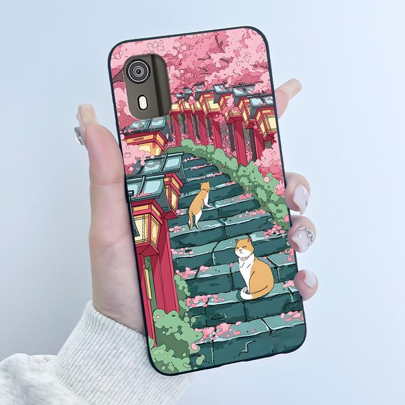 Cute Case For Nokia C02 (TA-1522) / C2 2nd Edition Funda Capa Printing Shell Protective Cover Soft Silicone Cartoon Phone Casing