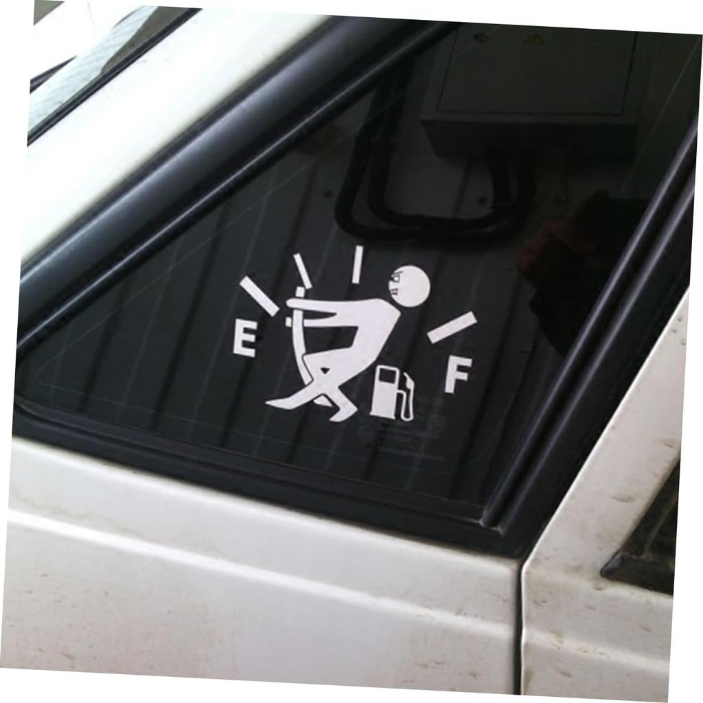 Beatifufu Gas Gauge Sticker Seal Tank Car Sticker Gas Meter Applique S164 White