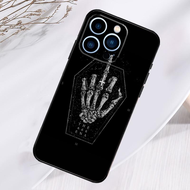 Satanic Scary Skull Phone Case For iPhone 17 Air 16 15 14 13 11 12 Pro Max Plus 12 13 Mini 16e 17 Pro Max Cover