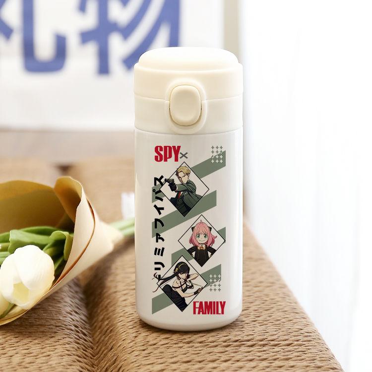 SPY×FAMILY Co-named Thermal Cup Japanese Animation Around Male and Female Students Jump Cover Water Cup Two-dimensional Gift