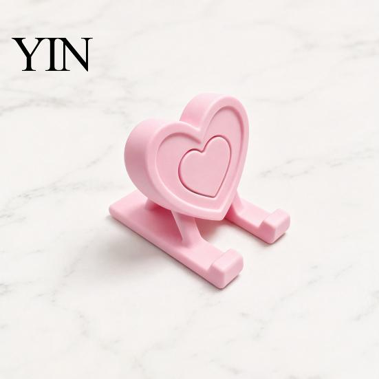 Cell Phone Mount 3D Printed Heart Holder, Love Shape Mobile Universal Stand Stand, Tablet Desk Mount, Valentine's Day Gift Holder
