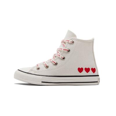 Chuck Taylor All Star Canvas Durable High Top Kids Sneakers Dynamic Red And White Kids Sneakers A01604C