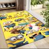 Despicable Minions Party Carpet Rug Soft Washable Antislip Home Living Room Sofa Mats Personalized Christmas Rug