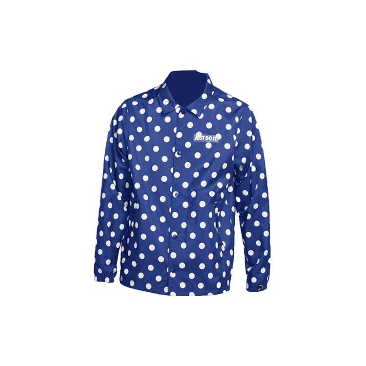 Куртки Nike Мужские Синие Лацканы Умеренные Другое CQ8924-480 XL