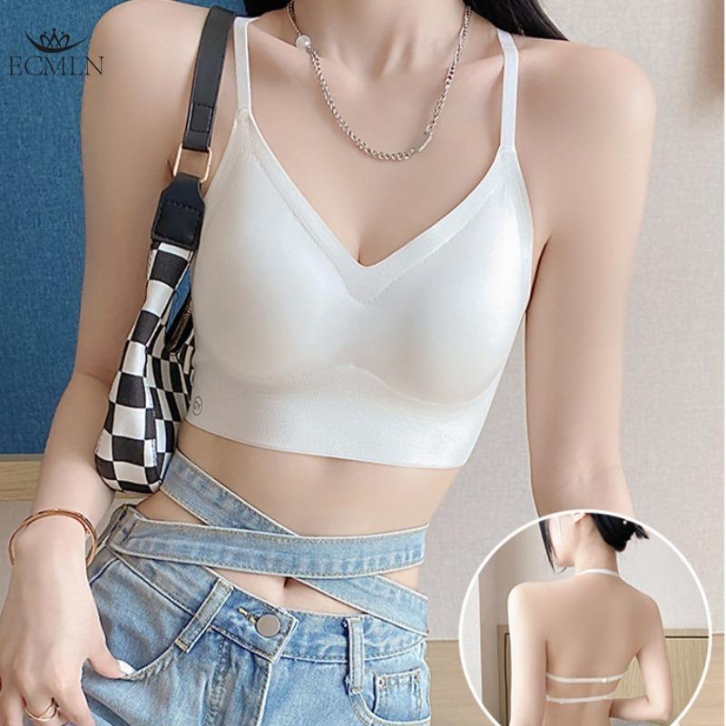 Sexy Push-up Bra Thin U-shaped Beautiful Back Top Seamless Bra Backless Invisible No-wire Bra Top