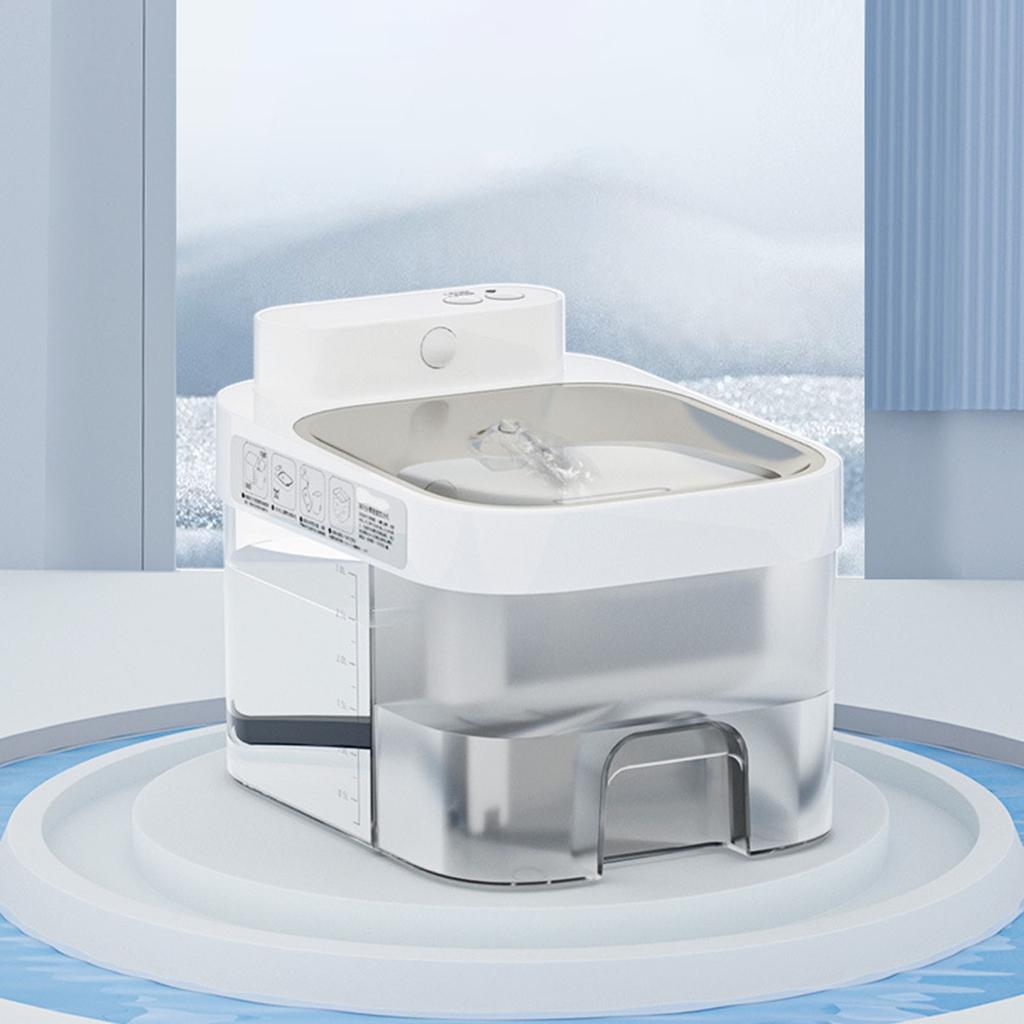 Kedi Su Çeşmesi Otomatik Sessiz Su Sebili Kablosuz Çift Çalışma Modları Kapalı Kediler için Akıllı Çeşme