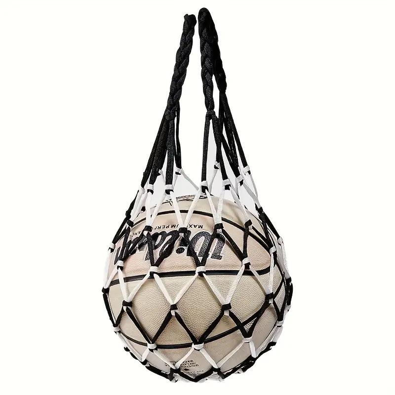 

Heavy-Duty Nylon Basketball & Football Net Bag - Large Drawstring Storage for Gym, Outdoor | Durable, Multi-Color