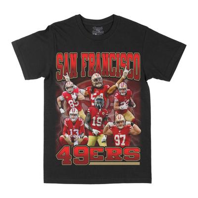 San Francisco 49ers Football Players Unisexs Cotton TShirt Casual Sporty Athletic Style Black