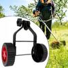 Adjustable Mower Auxiliary Wheels Stablize Mower Wheel Attachment  Mowing The Lawn
