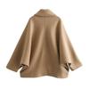Women's Woolen Single-breasted Lapel Jacket Coat - European & American Style 2025