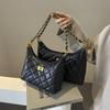 Retro diamond chain tote bag women's new commuter versatile underarm bag shoulder messenger bag