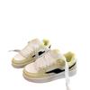 Retro Burgundy Platform Bread Shoes Women's Ins Tide 2025 Autumn New Campus Style Versatile Casual Board Shoes