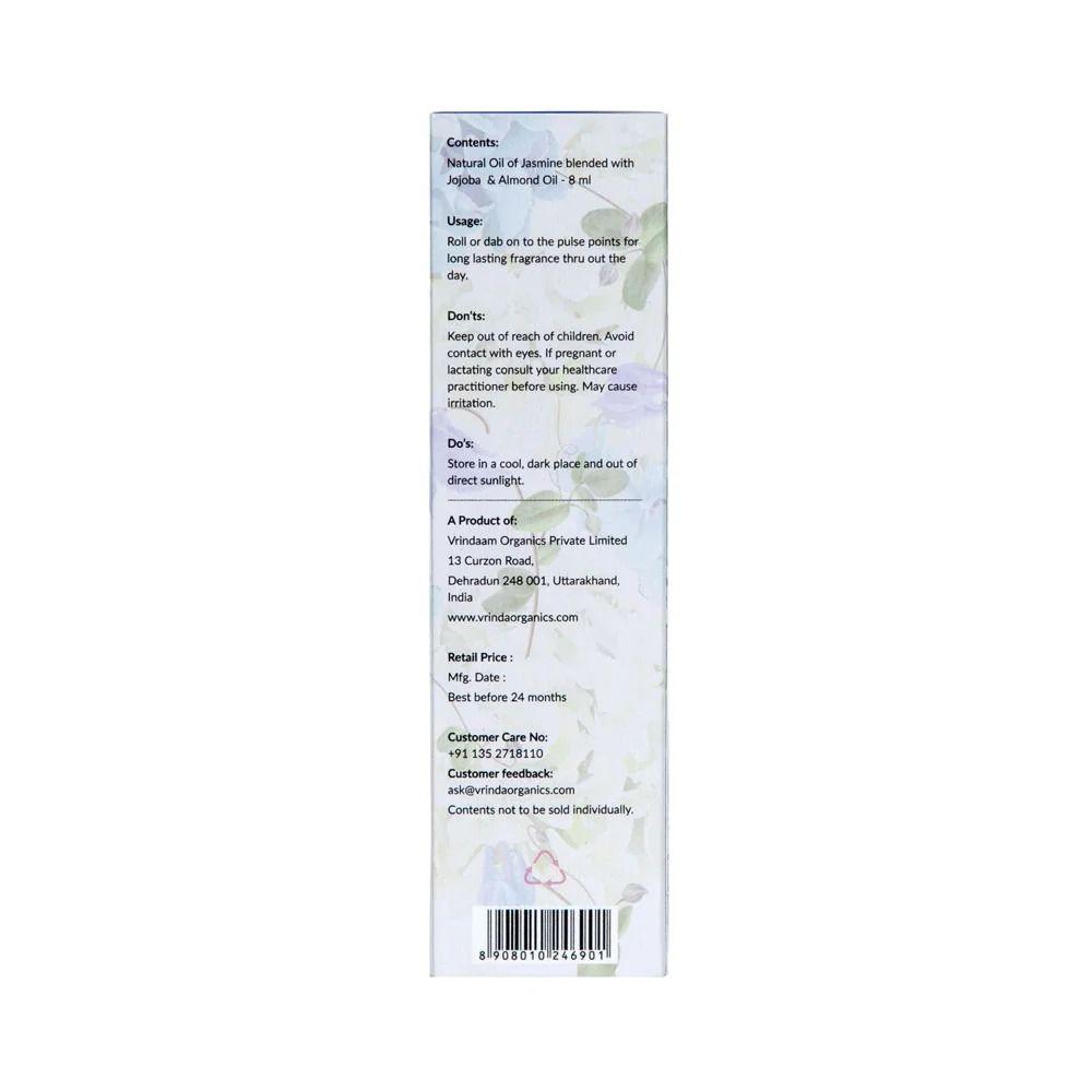 Масло-роллер из Жасмина (8 мл), Jasmine Aromatic Oil Roller Bottle,  Vrindaam