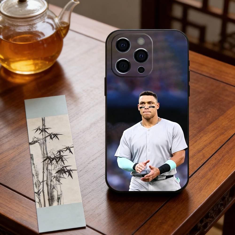 Aaron Judge Phone Case For iPhone 17, 16,15,14,13,12,11 Plus,Pro Max, Others Soft Black Cover iPhone15pro