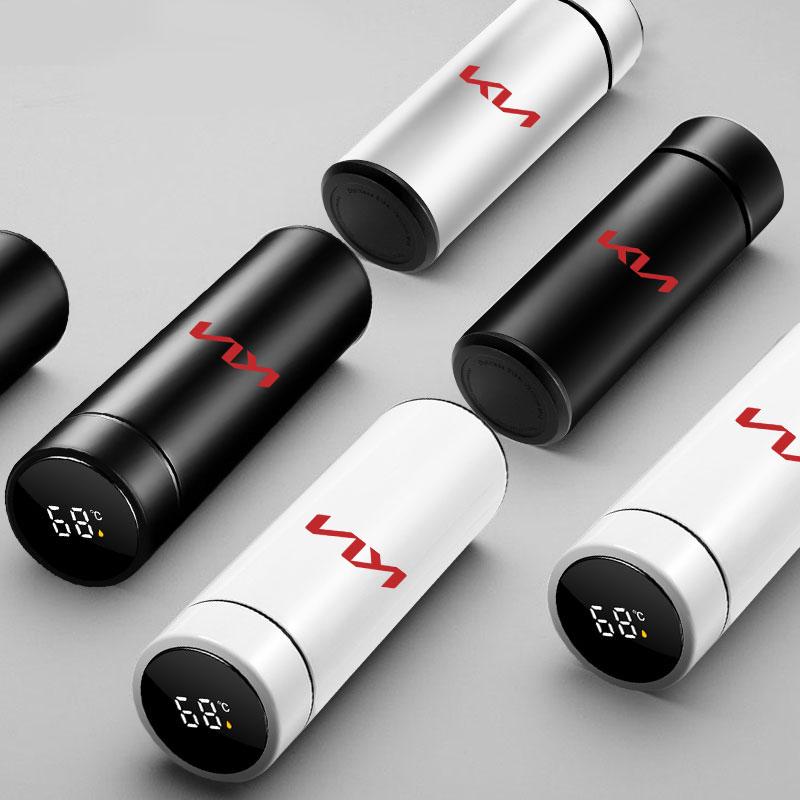 500ml Chytrý LED displej teploty Auto Přenosný termoska Auto styling Pro KIA Ceed Rio Sportage R K2 K3 K4 K5 K6 Soul Opeima Ceed Sorento Cerato