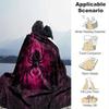 1pc Spider Printing Lightweight Flannel Blanket, Comfortable and Warm Blanket, for Camping Sofa Bed and Couch Office, Suitable for Gift Blank