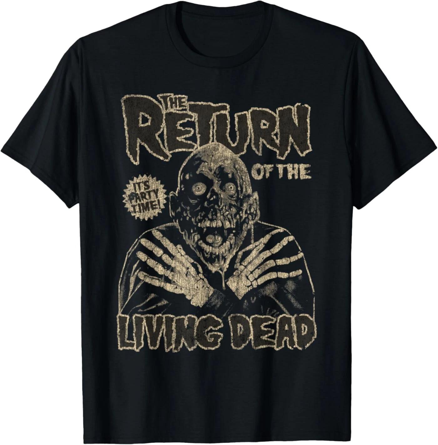

Vintage Return of The Living Dead Move Horror Fans 100% Cotton T-shirt Mens Tees Top XL