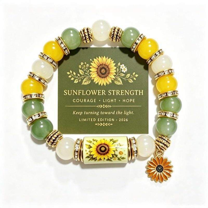 2026 Liebe Und Frieden Frühlingssegen Armband Geschenk Verstellbarer Inspirierender Anhänger Schmuck Mit Kolibri Sonnenblume Biene Geschenk