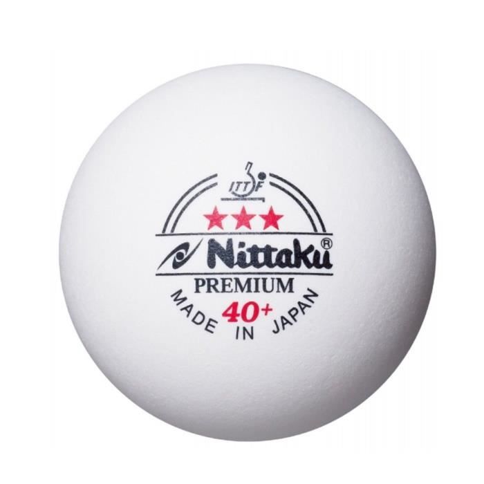 Balles De Tennis De Table En Plastique NITTAKU PREMIUM 3 STAR ITTF 40+, 9 Pièces