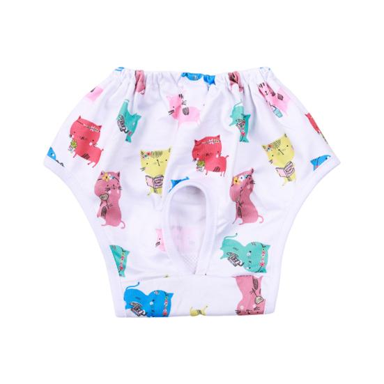 

Менструальные трусы для собак Подгузники для собак Трусы Эластичность Нижнее белье для щенков Полотенце для домашних животных Менструальные трусы Предотвращают тепловозбудимость у собак мужского пола Недержание мочи Мультфильм XL разноцветный