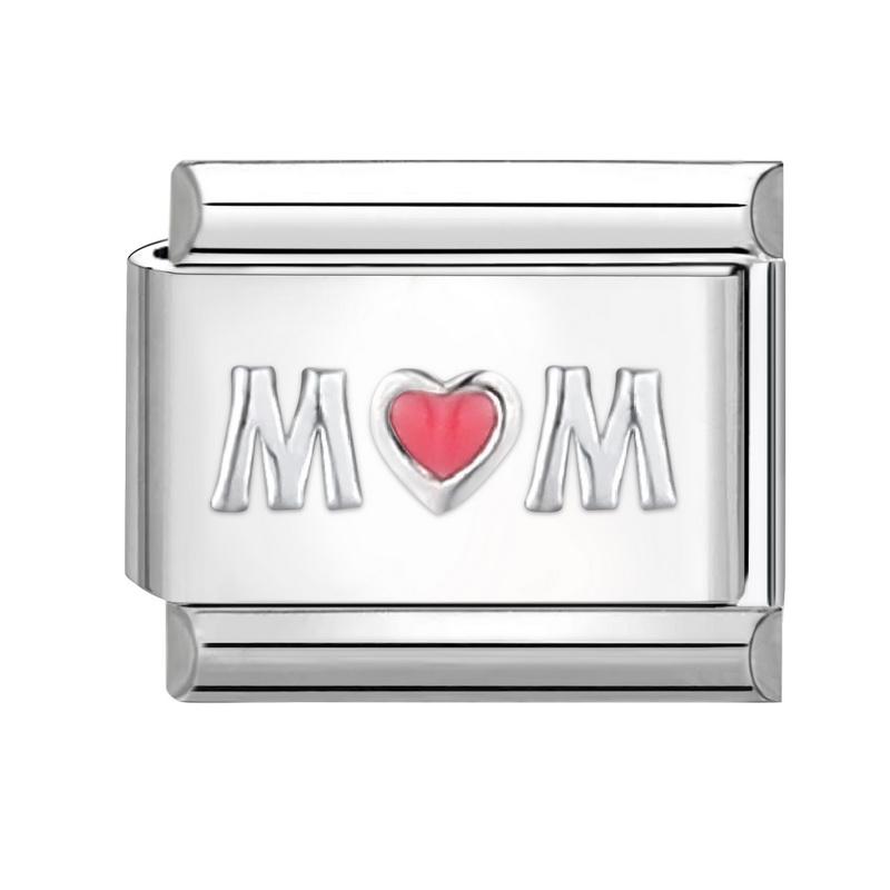 Sweet Pink Flowers Butterfly Tulip Bow Knot Heart Italian Charm Links Fit 9mm Bracelet Stainless Steel Men Women DIY Making Gift